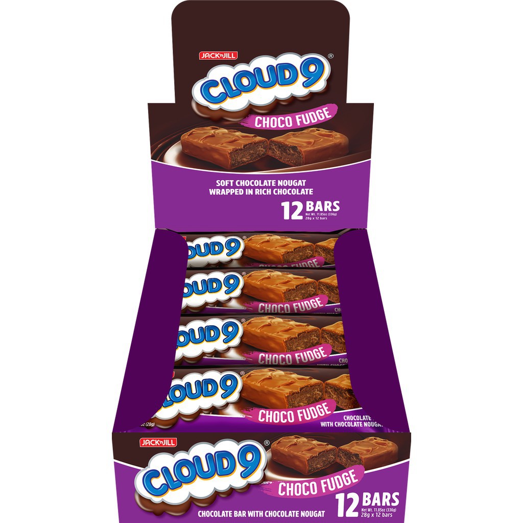Jack 'n Cloud 9 Choco Fudge Bars 28g Pack of 12 Shopee Philippines