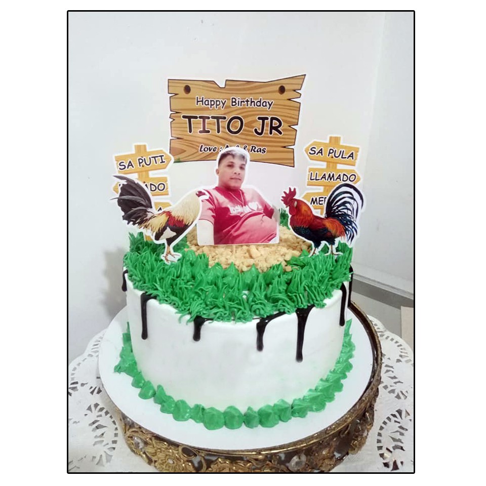 Rooster Meron O Wala Theme Cake Topper 50