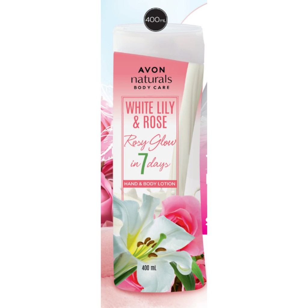 NEW LOOK !! AVON WHITE LILY & ROSE Hand & Body Lotion 400 mL Shopee Philippines