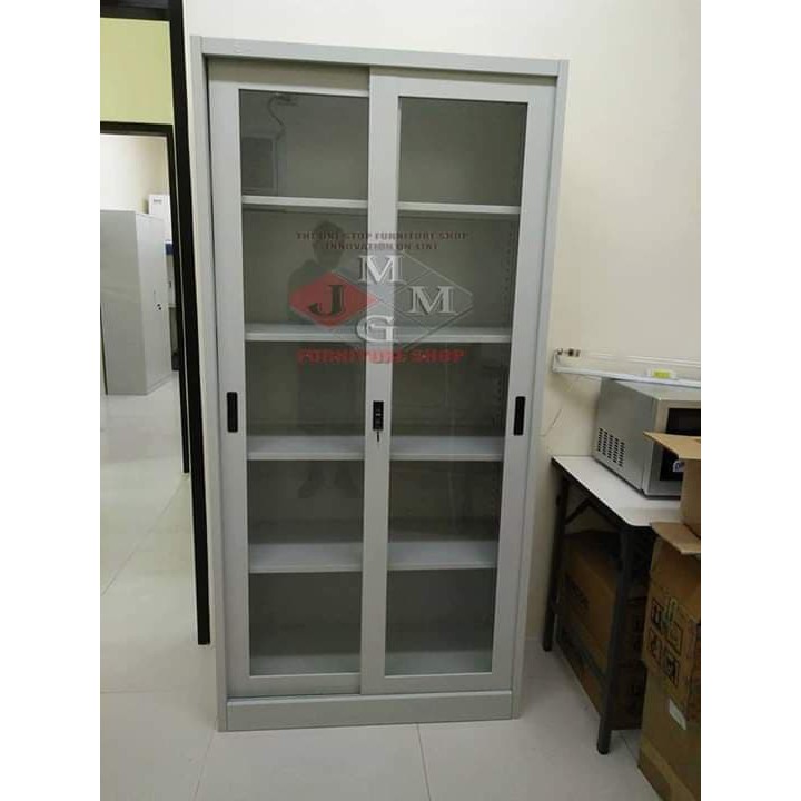 Glass Sliding Door Cabinet 2 To 5 Layer Shopee Philippines