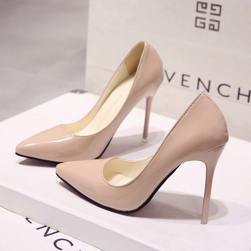 nude work heels