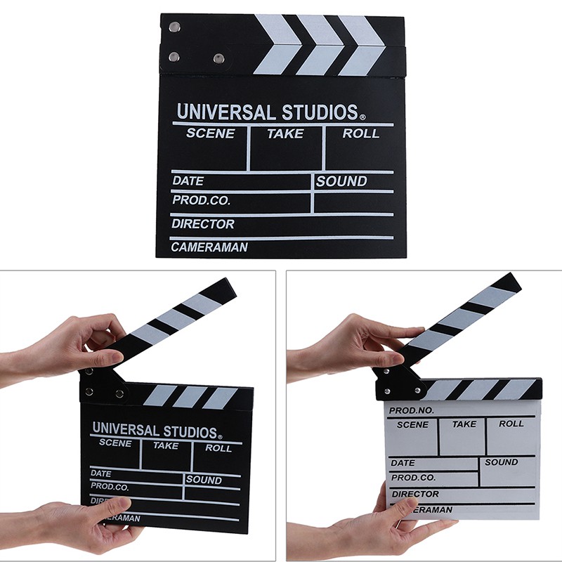 Director video acrylic clapboard dry erase tv film movie clapper board ...