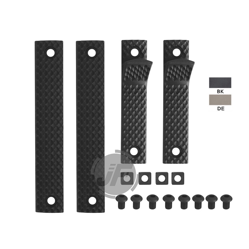 Tactical 5" Long Rail Panel Cover Grip Kit with Hand Stop Foregrip For