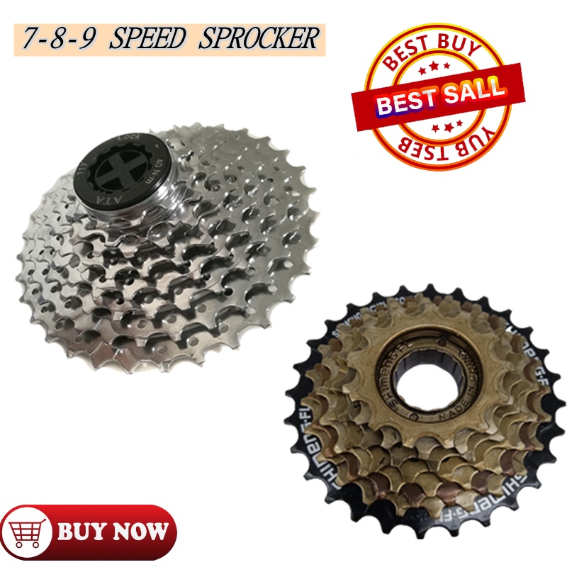 Bike cogs Bike Chromium plating cogs 7/8/9 Speed Sprocket MTB Road Bike