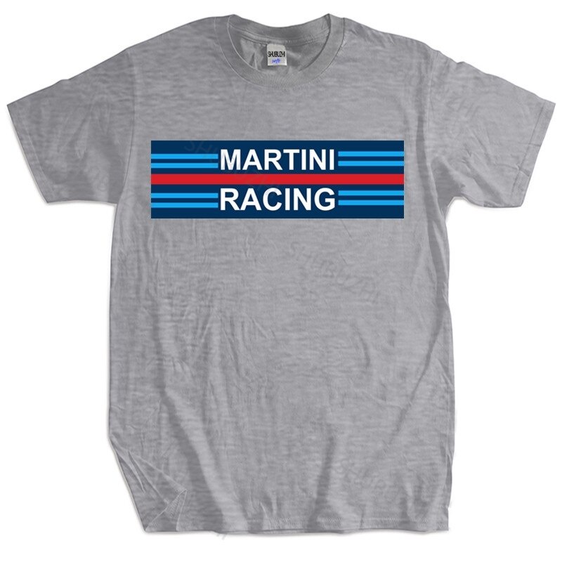 Male Black Tshirt Retro Martini Racinger Classic Le Mans Vintage Mens Christmas Gift Fashi