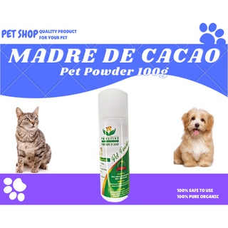 Madre De Cacao Pure Pet Powder 100g for Dog and Cat and More, anti pulgas and garapata