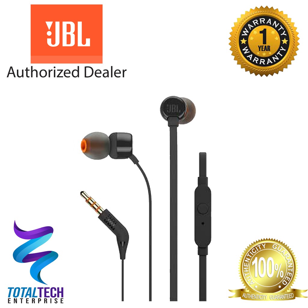 JBL T210 Pure Bass inEar Headphones with Microphone Shopee Philippines