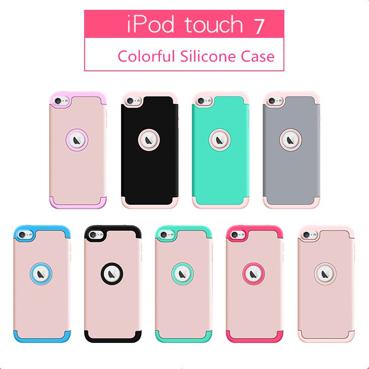 Apple iPod Touch 7 Silicone+PC Protective Bumper Case ...