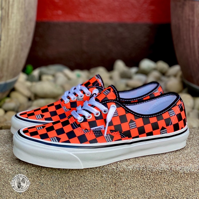 Vans Vault x DSM OG Authentic Lx Fluro Check / Orange | Shopee Philippines