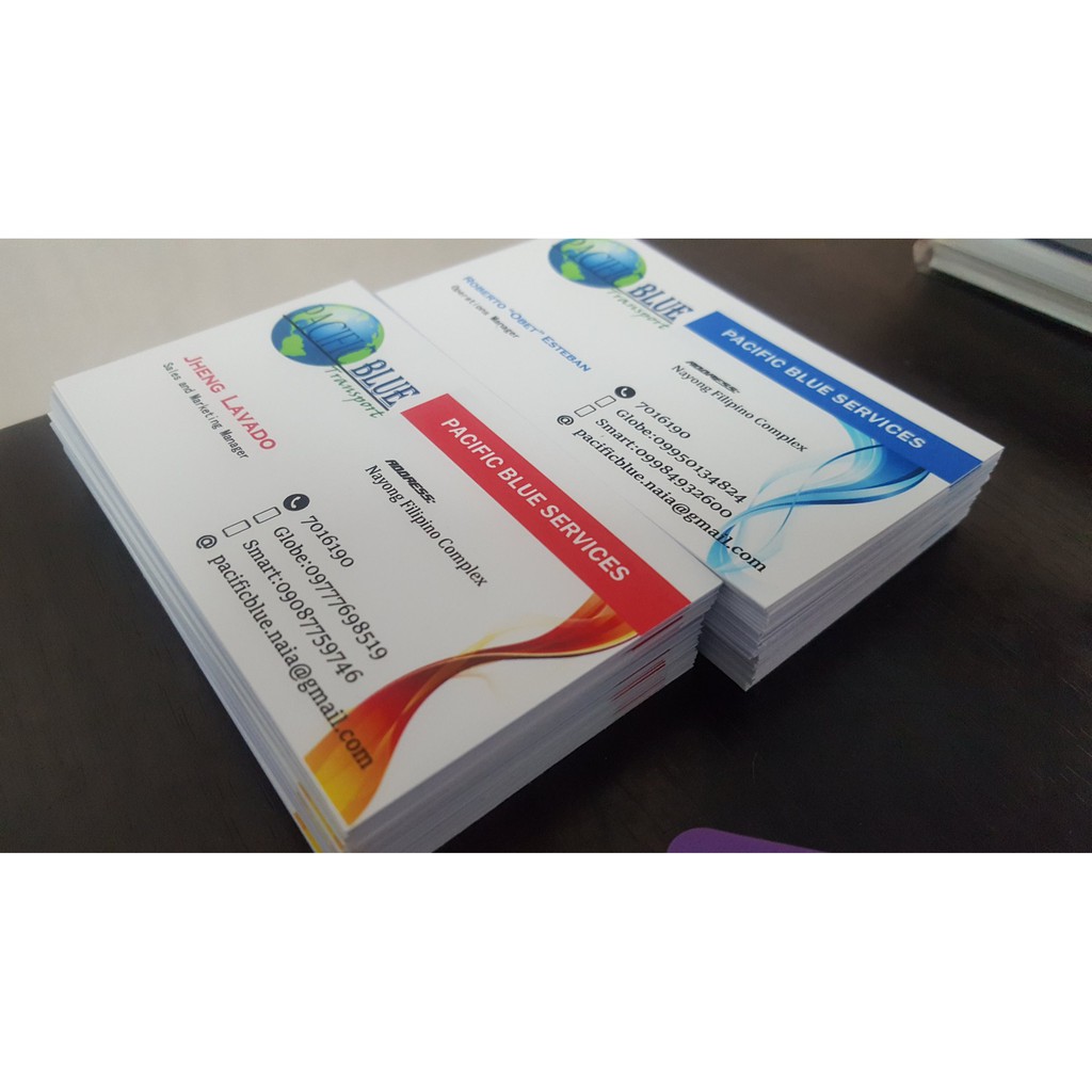 Customized Business Cards / Calling Card printing Shopee Philippines