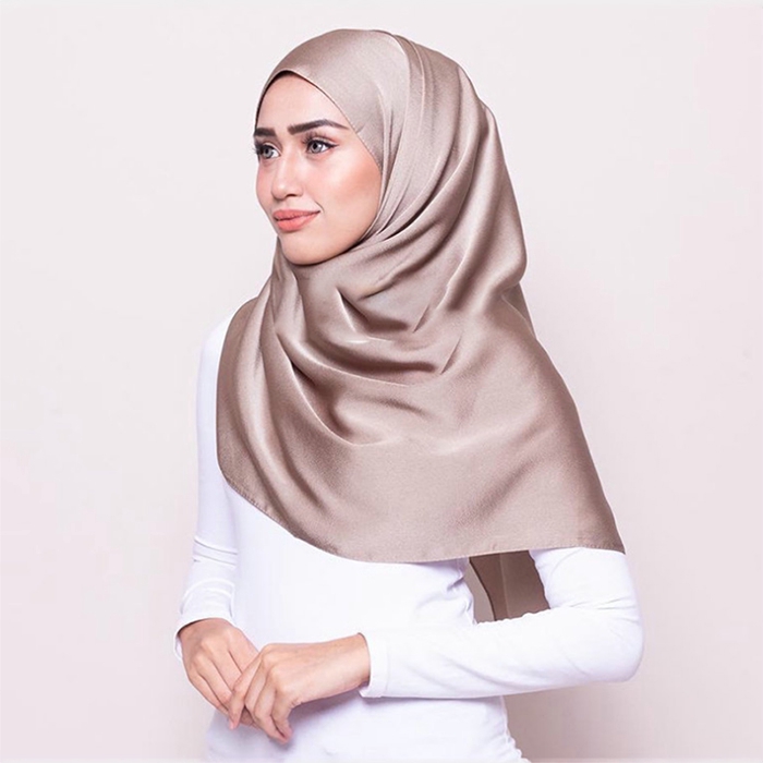 Parsimonious Muslim Hijab Matte Satin Shawl Murah Tudung Shawl Satin ...