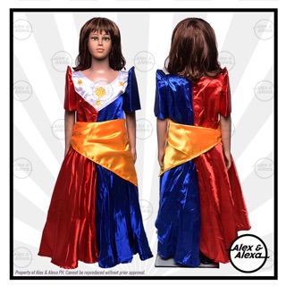 filipiniana flag dress