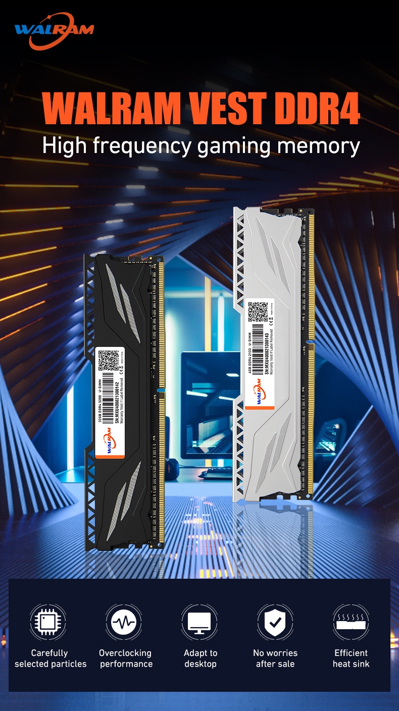 WALRAM DDR3 DDR4 4GB 8GB 16GB Memoria Ram 1333 1600 1866 2400 2666 ...