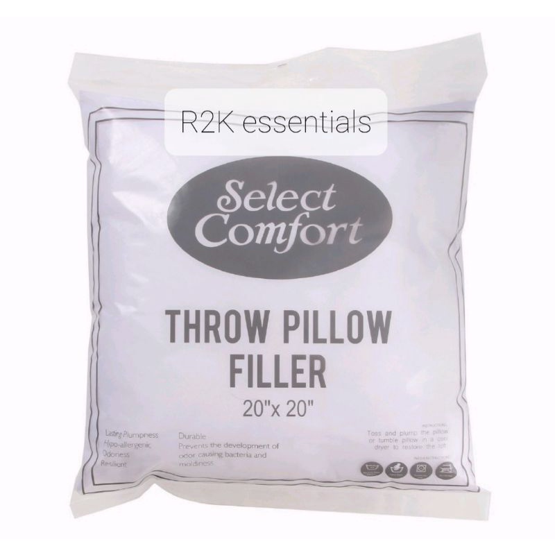 THROW PILLOW FILLER 20"X20" SELECT COMFORT Shopee Philippines