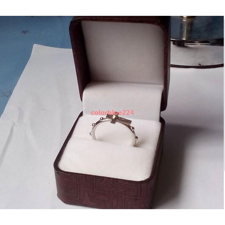 Catholic Fashion Jewelry Cross Ring Jesus Christ Rosary Rosary Ring Ring Cc027 Shopee Philippines
