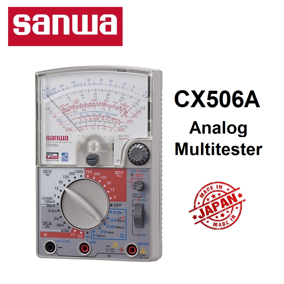 Sanwa Cx506a Analog Multi Tester Multi Meter Made In Japan Analogue Multitester Multimeter 0004