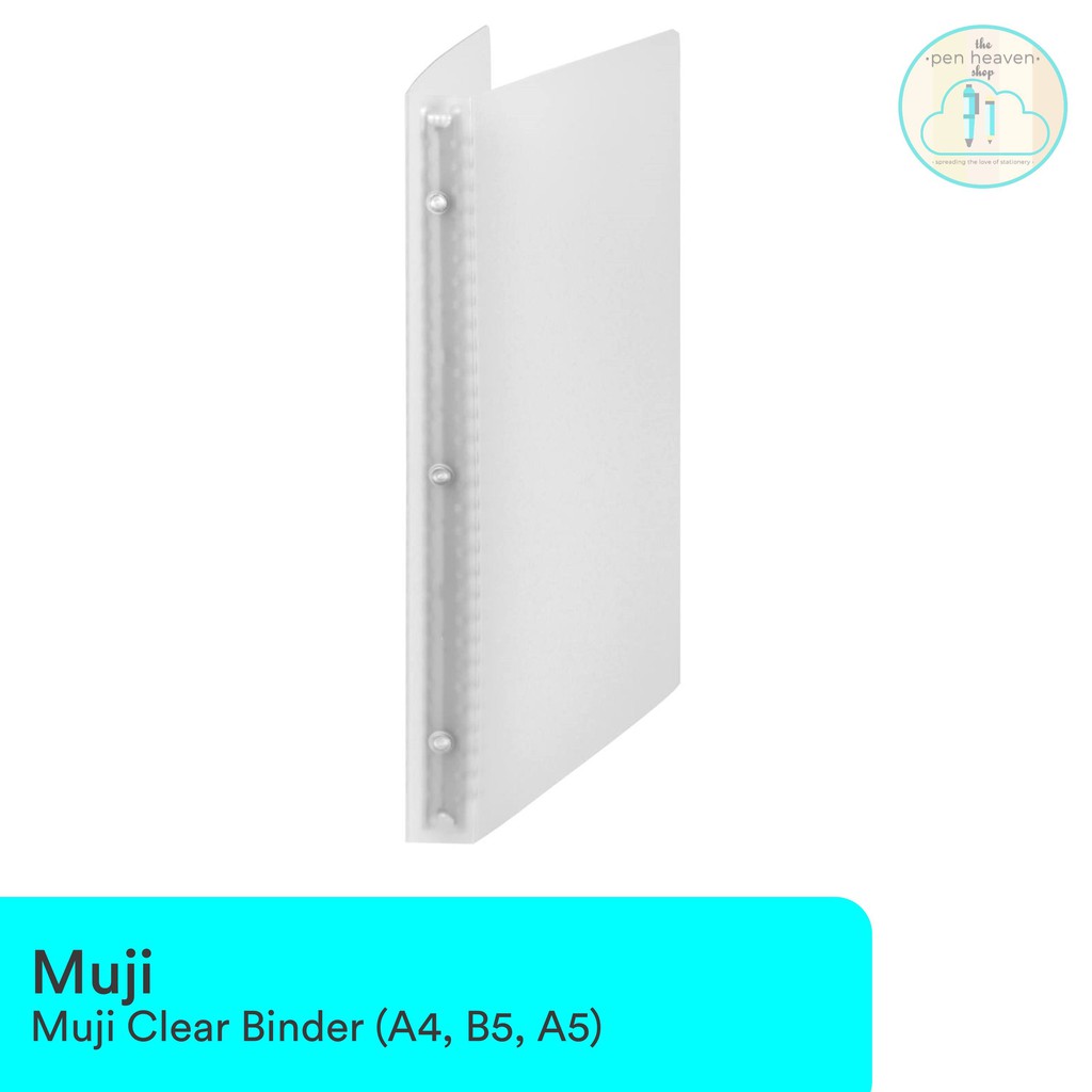 Muji clear binder a4 b5 a5 shopee philippines