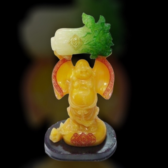 Feng Shui Statue Cabbage Buddha Decoration Home Opening Gift Resin