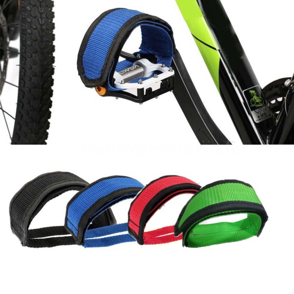 bicycle pedals with straps