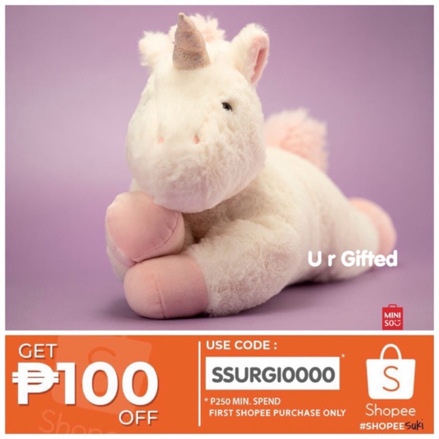 miniso unicorn plush