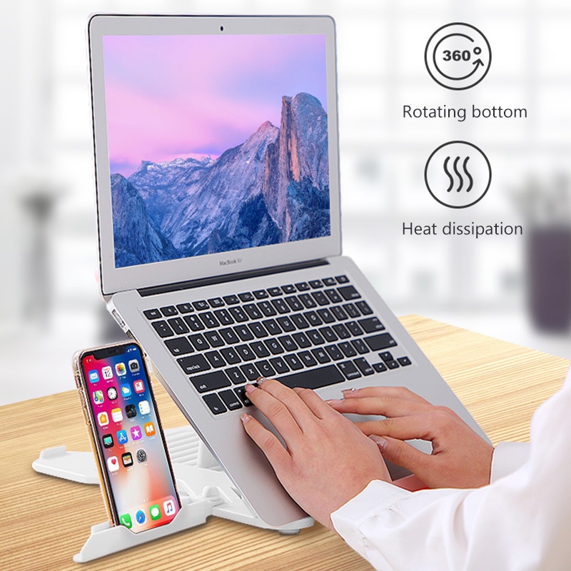 Laptop Stand Rotatable Adjustable Notebook Mobile Phone Holder Monitor