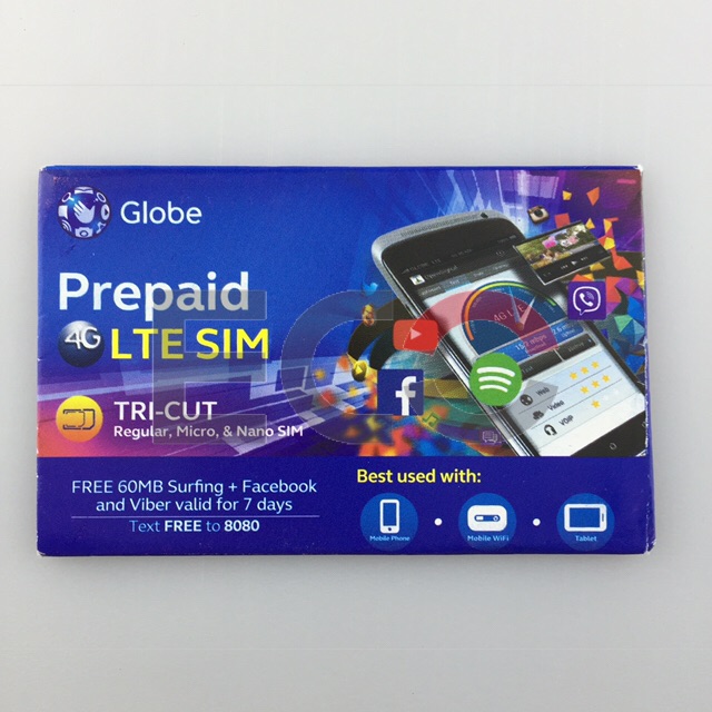 GLOBE PREPAID LTE Sim Card Shopee Philippines