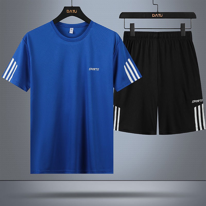 DRIFIT [2 in 1 set] Korean sports fashion trend Terno T-shirt + shorts unisex size Korean size — view 4