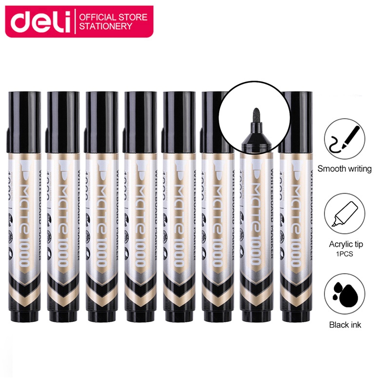 Deli Whiteboard Marker Pen Eraserable FastDrying Marker School Office