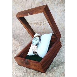 JAPAN SURPLUS CITIZEN WATCH REGUNO SOLAR TECH w/ FREE WOOD BOX by THE ORIGINAL OLD SMITH CO. #5