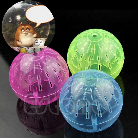 Plastic Pet Hamster Toys Plastic Running Ball Hamster Exercise Pet Ball Grounder Jogging Hamster