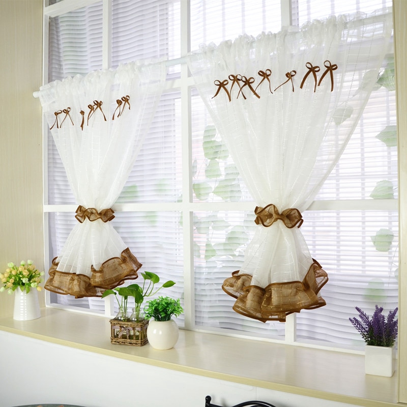 short drapes for windows