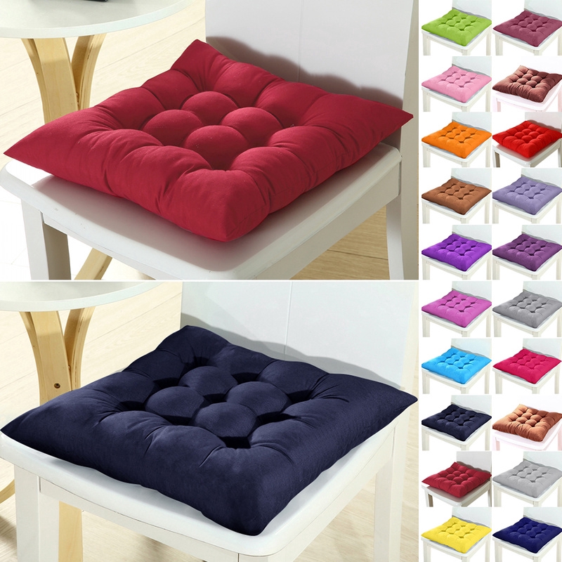 Chair Pad Thicker Square Seat Cushion For Home Office Cushion Cover ...