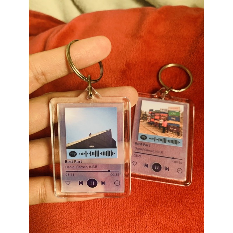 Customized Spotify Designed Keychains - Transparent | Shopee Philippines