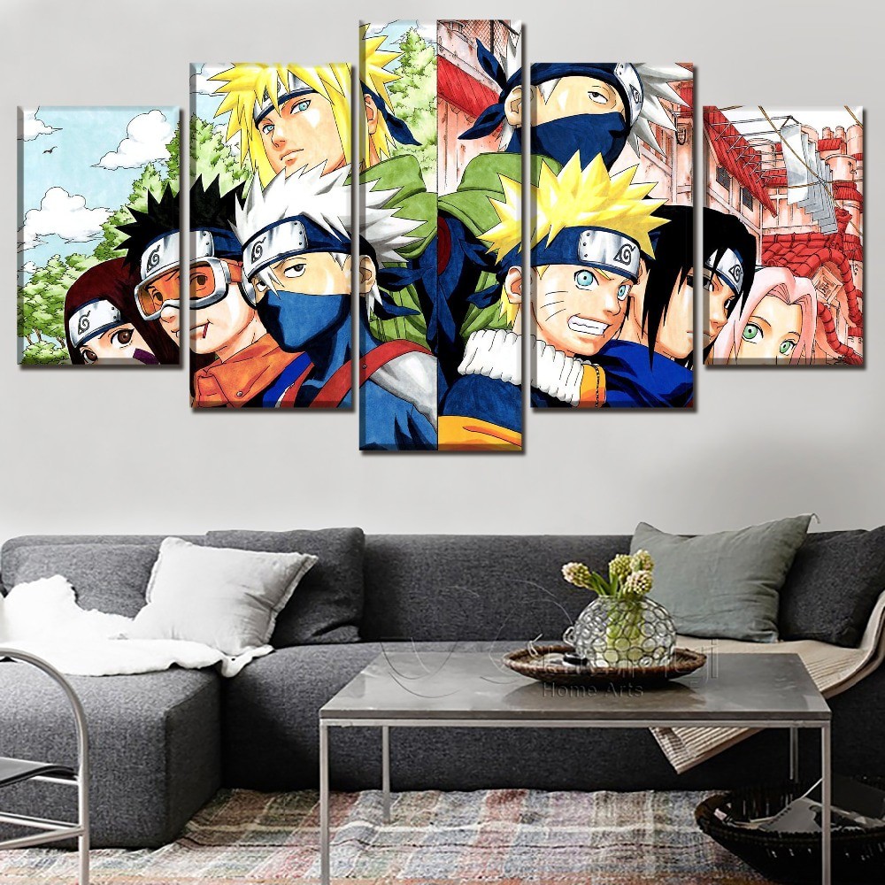 Naruto Wall Art Decor in Different Sizes 3mm Sintra Board Design 8-15 ...