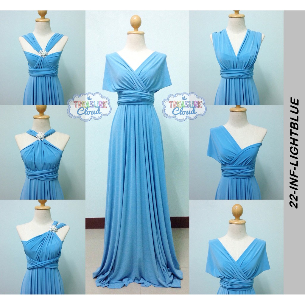 infinity dress powder blue