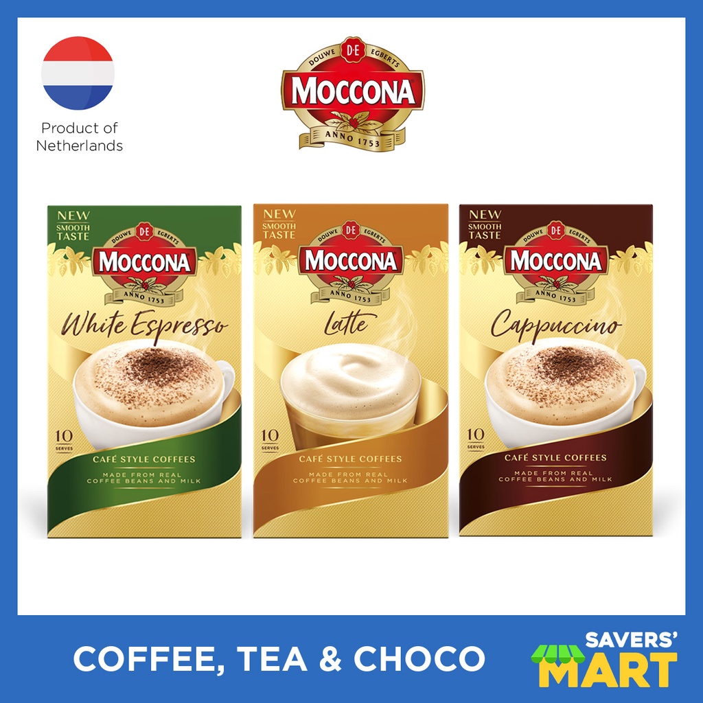 Moccona Coffee (White Espresso, Cappuccino, Latte) 10 sachets per box