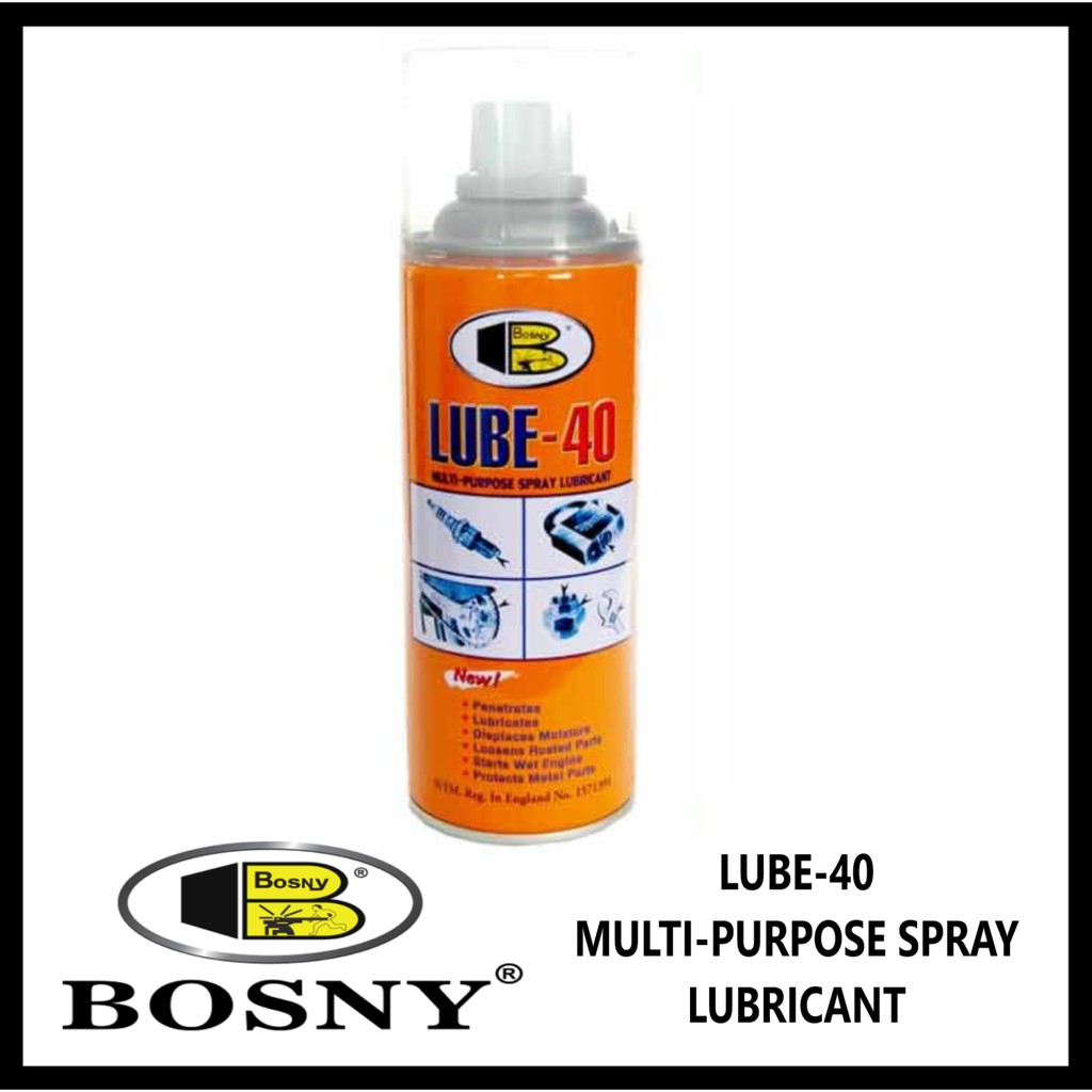 Bosny LUBE40 MultiPurpose Spray Lubricant Original Authentic Shopee Philippines