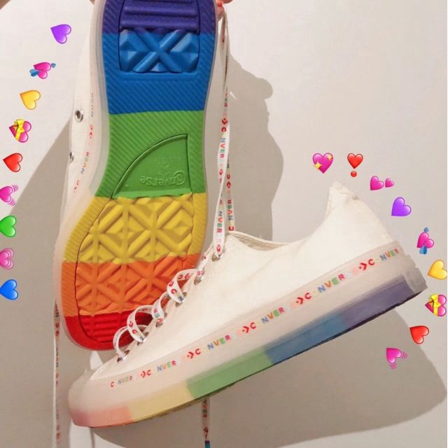 converse all star rainbow jelly