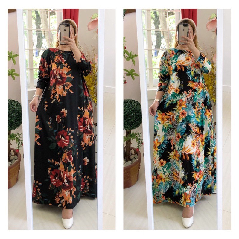 Long Sleeve Maxi Dress (fits 3XL Size 
