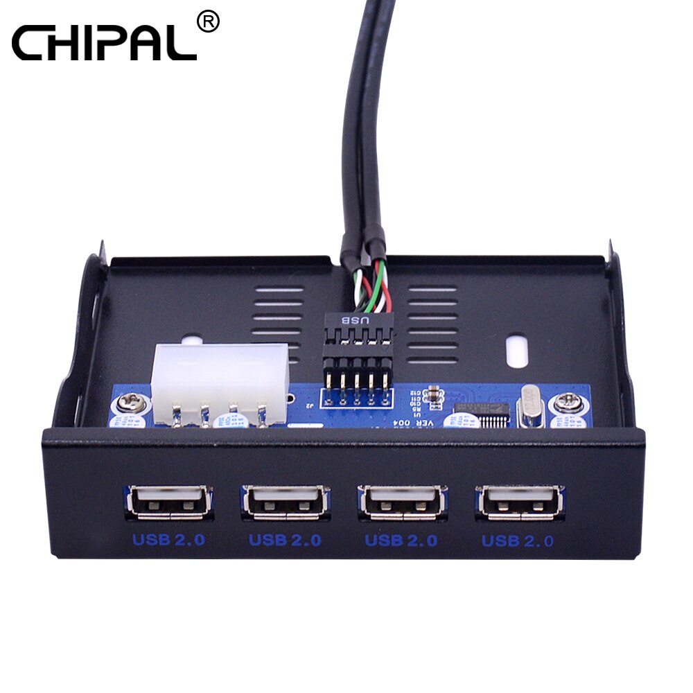 CHIPAL 4 Ports USB 2.0 Hub USB2.0 Adapter PC Front Panel Expansion Bracket  with 10Pin Cable For Desk | Shopee Philippines