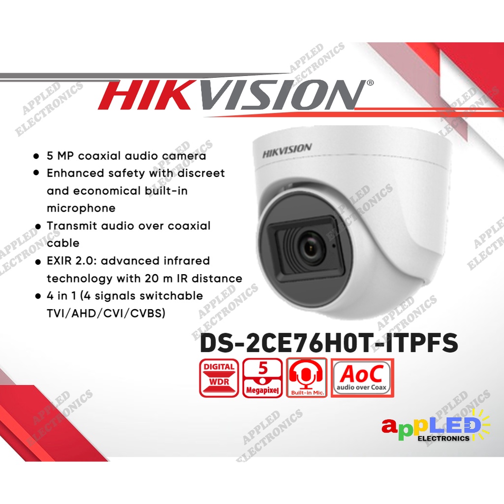 camera hikvision audio