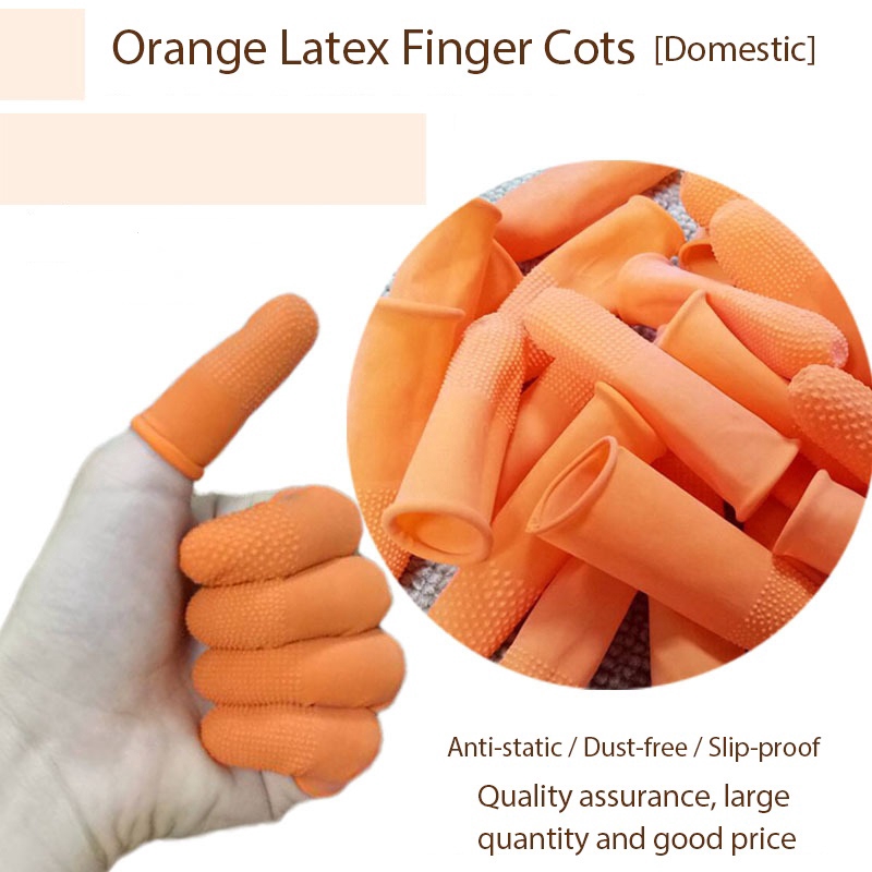 HUAHA Latex Finger Cots,Anti Static Rubber Fingertip Protective Finger cots 500 Count