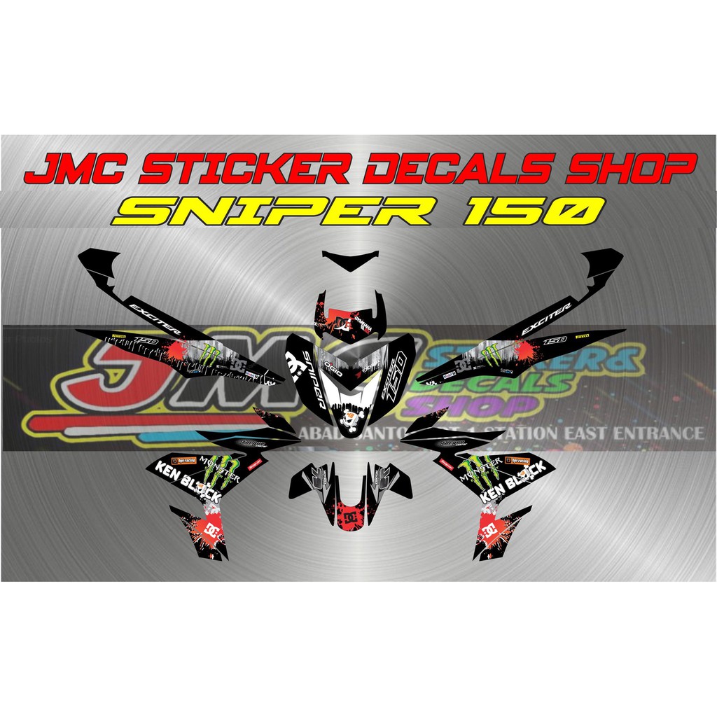 Sniper 150 Full Decals Printed Laminated Shopee Philippines