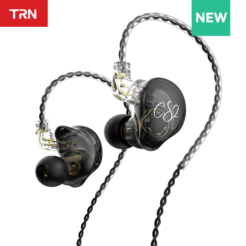 TRN CS2 Hi-FI Earphones 1DD Dynamic HIFI Bass Earbuds Running Sports ...