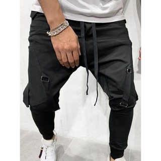 jogging pants with long drawstrings