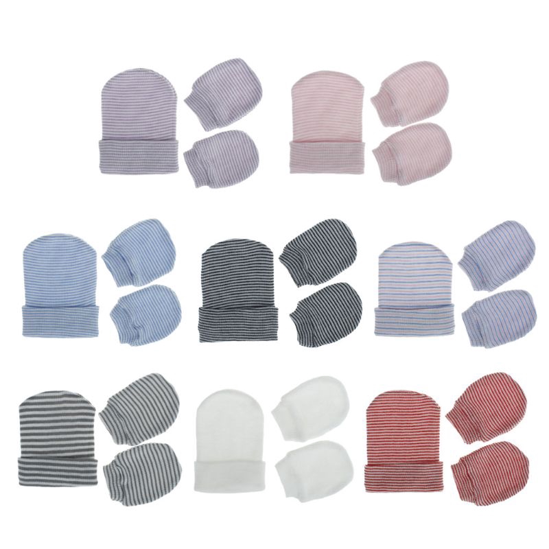 baby cap mitten set