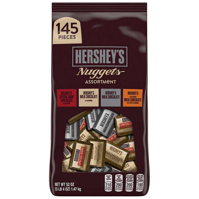 Hershey's Nuggets Assortment, Variety Pack, 145count 1.47kg Shopee