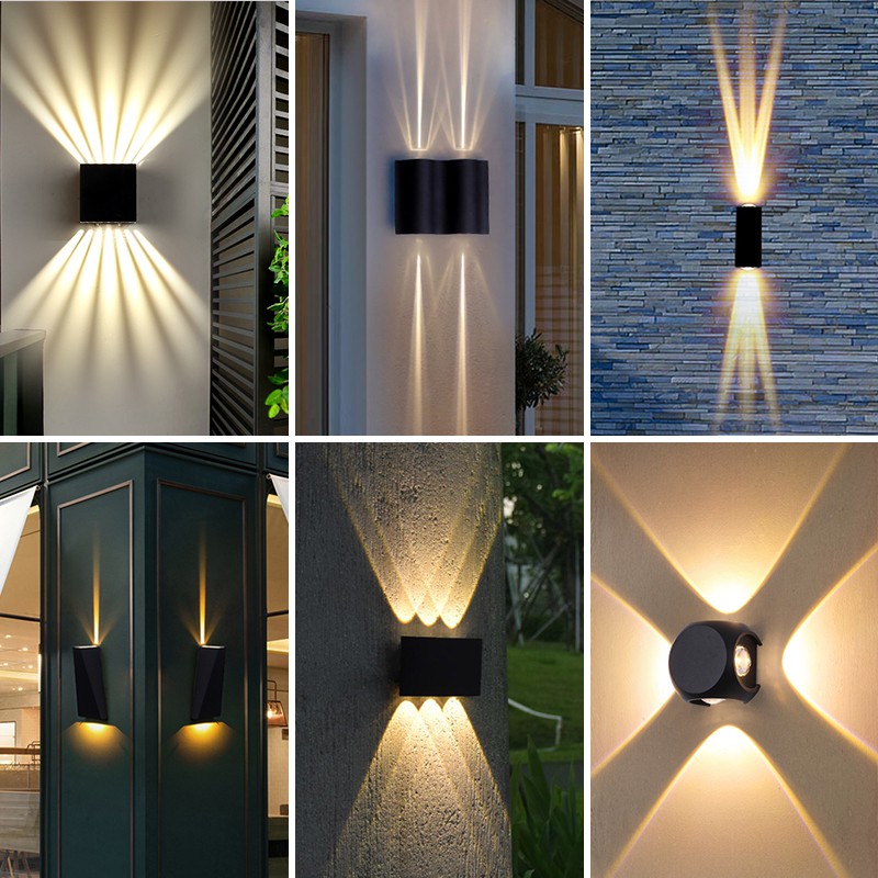 contemporary outdoor led wall lights