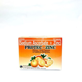 Sodium Ascorbate + Zinc Capsule 600mg/ 10mg PROTEC-ZINC 100'S #1