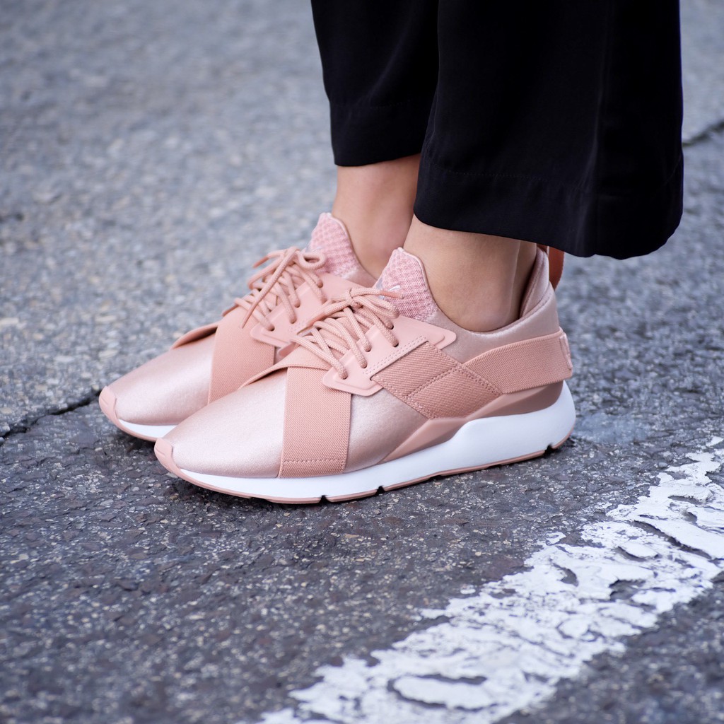 rose gold satin casual shoes light pink 